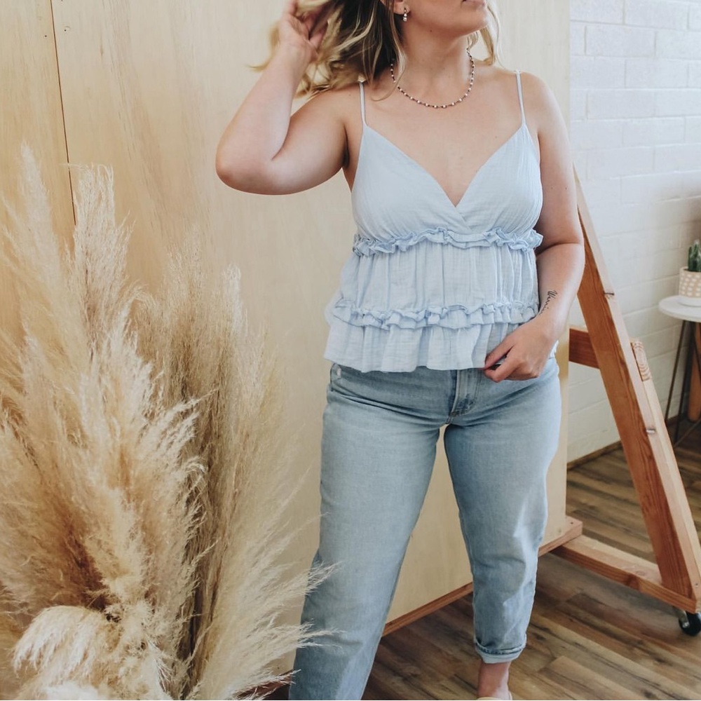 Ruffle tank top